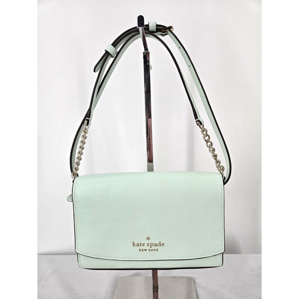 Kate Spade Carson Saffiano Leather Crossbody in Mint